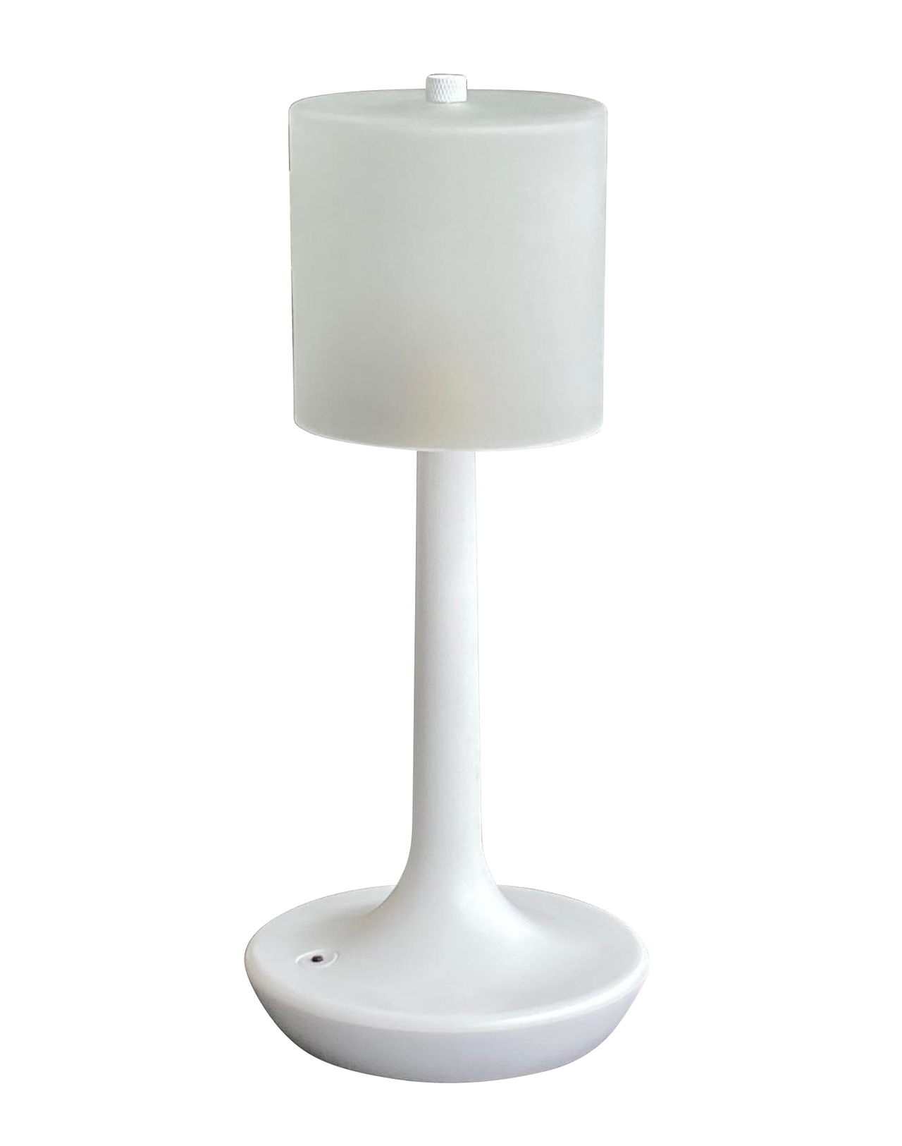 Akku Tischleuchte Zylinder weiss Glas weiss – Bild 2 von 5