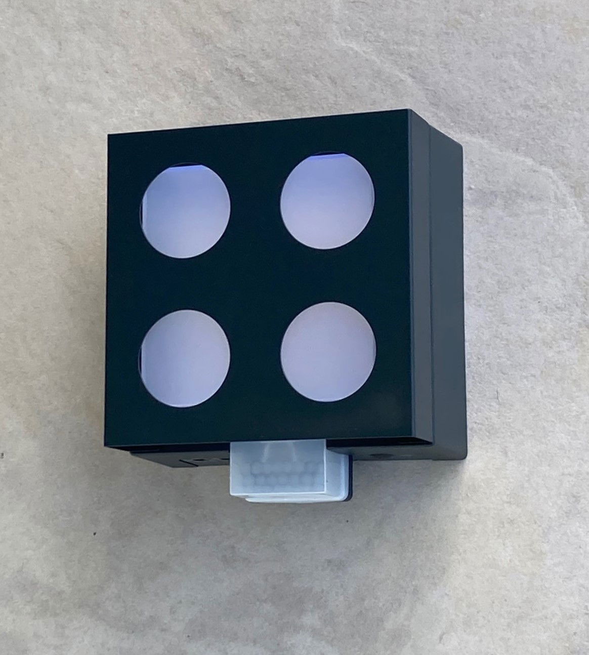 Sensor Wandleuchte PIR Würfel Cube O LED 4.5W 3000K anthrazit – Bild 2 von 3