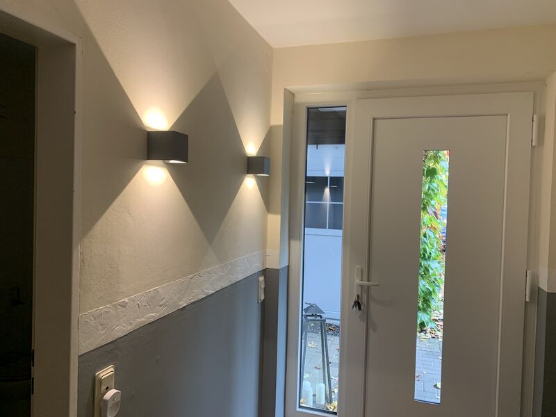 Wandleuchte Würfel LED 10W alu grau IP65 – Bild 7 von 7