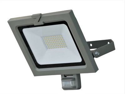 Sensor Strahler ZL 50W Aluminium grau