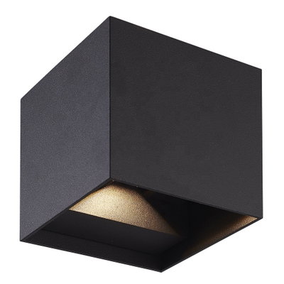Wandleuchte Würfel LED 10W anthrazit IP65