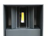 Wandleuchte Würfel LED 10W alu grau IP65