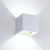 Wandleuchte Würfel LED 10W alu grau IP65 – Bild 3 von 7