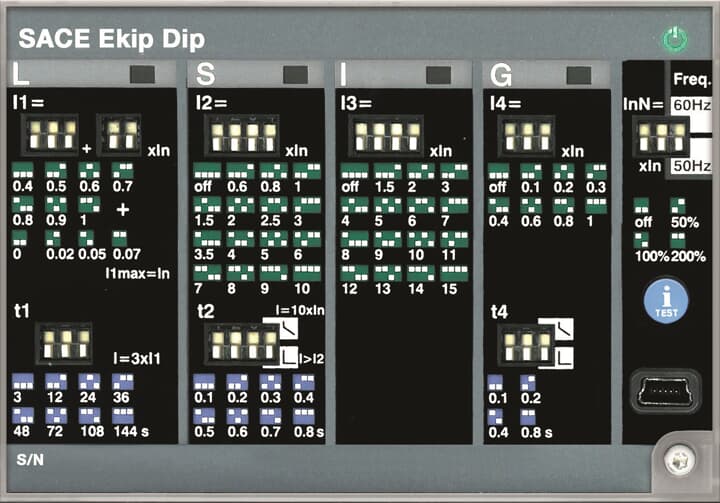 RELE ELECT. Ekip DIP LSIG-E1.2/E6.2