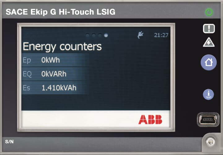 RELE ELECT. Ekip HI-TOUCH LSIG-E1.2/E6.2
