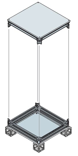 IS2 Base y techo 1000x300, RAL7035