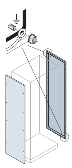 IS2 Panel lat.cie.2000x400,rec. RAL7035