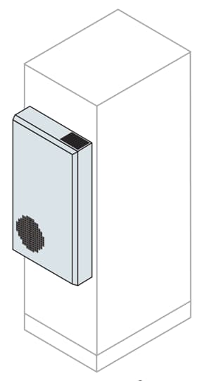 INTER.CALOR,IP54,85W/K,200M3/H, RAL7035