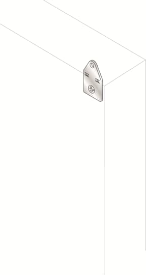 Sop.fij.pared,ac.inox.AISI304,3 mm, 4ud.