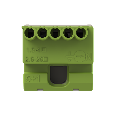 ZK51G Regleta T 5x1,5-4+1x25. 63A,2pasos