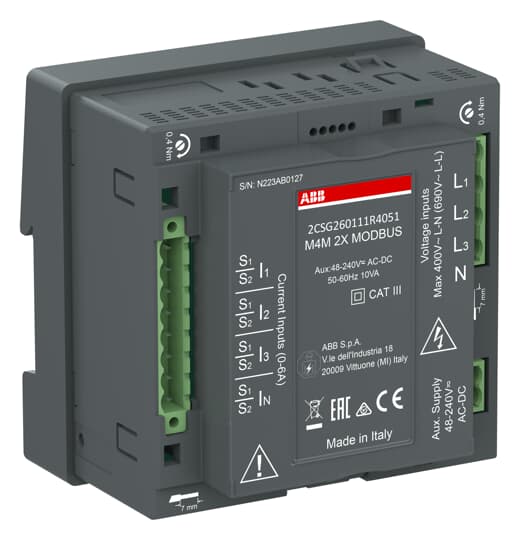 Anal. de red. M4M 2X MODBUS PQ2