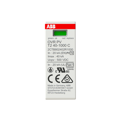 Cartucho OVR PV T2 40-1000 C