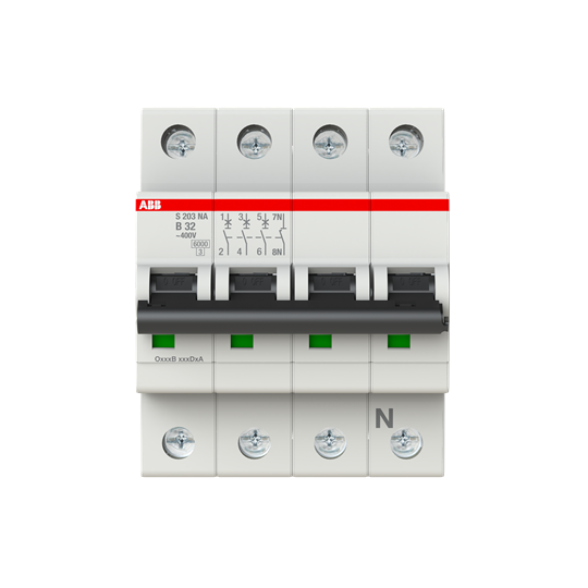 Int.aut. S203-B32NA 3p+N 32A B 10kA