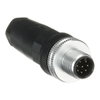 M12-C04 M12x8 Conector macho tornillo