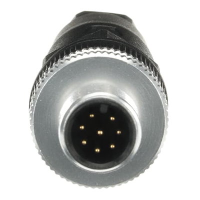 M12-C04 M12x8 Conector macho tornillo