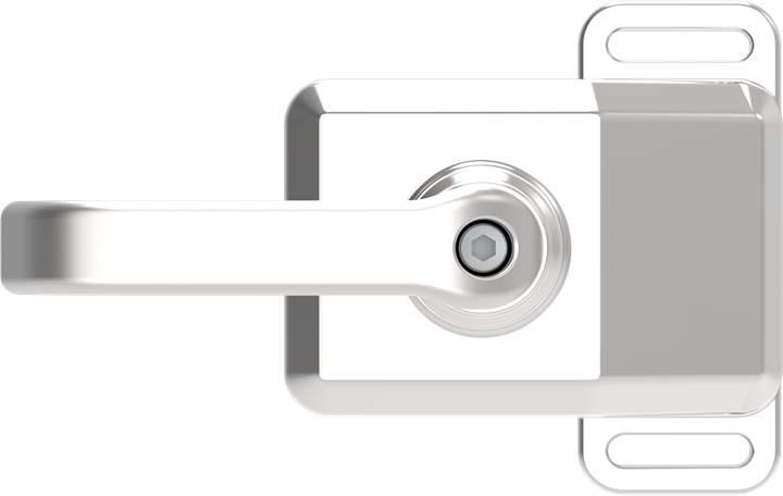 Mango escape trasero acero inox. Izq.