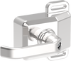 Mango escape trasero acero inox. Izq.