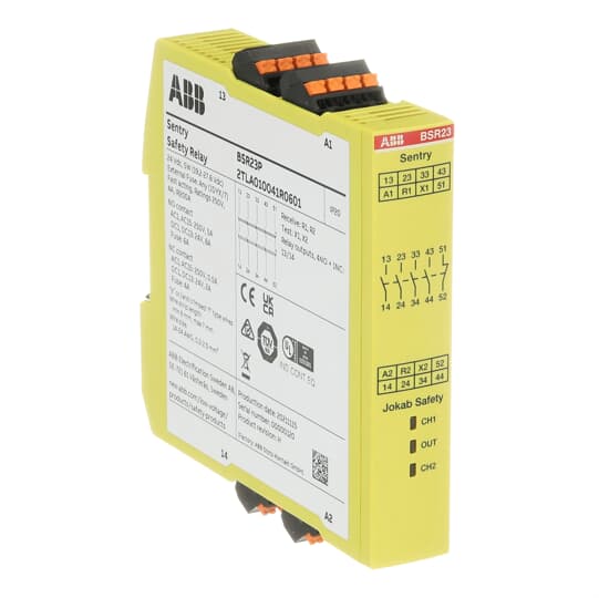 Sentry BSR23P Relé de seguridad Push-In – Imagen 2 de 3