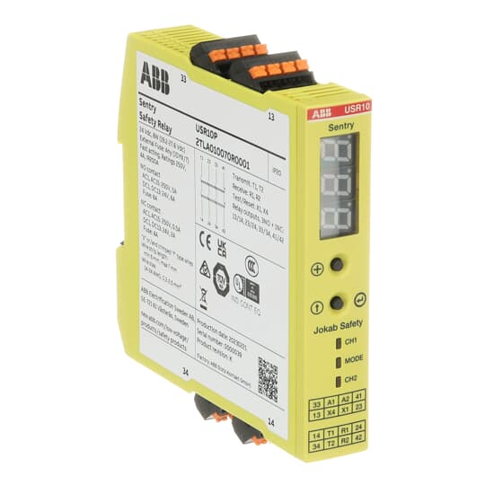 Sentry USR10P Relé de seguridad Push-In – Imagen 2 de 3