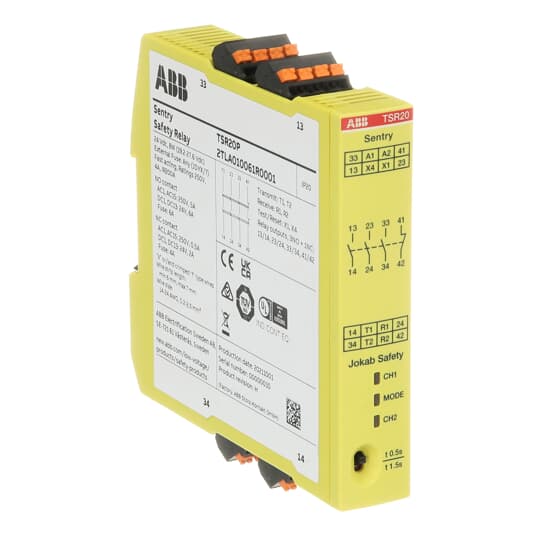 Sentry TSR20P Relé de seguridad Push-In – Imagen 2 de 3