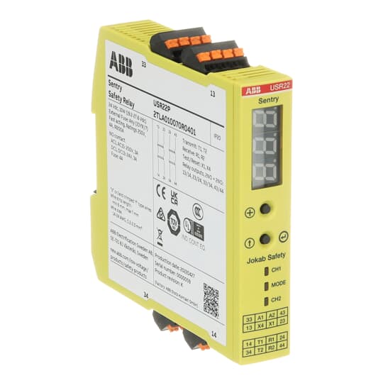 Sentry USR22P Relé de seguridad Push-In – Imagen 2 de 3
