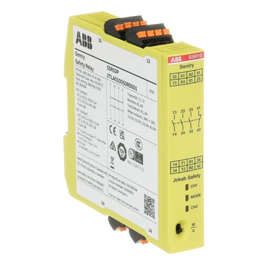 Sentry SSR10P Relé de seguridad Push-In – Imagen 2 de 3
