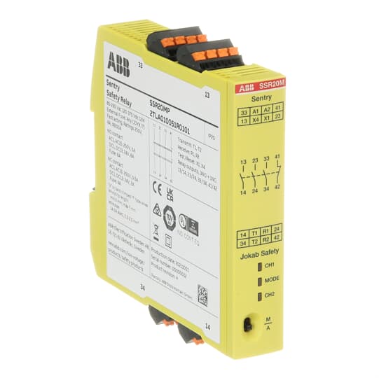Sentry SSR20M Relé de seguridad Push-In – Imagen 2 de 3