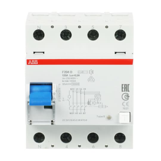Int.dif.F204B-125/0,5L 4p 125A B 500mA