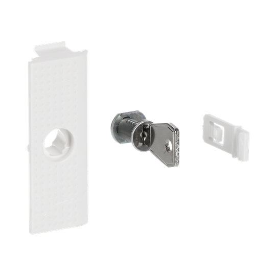 Cerradura blanca con llave MISTRAL41W – Imagen 2 de 3