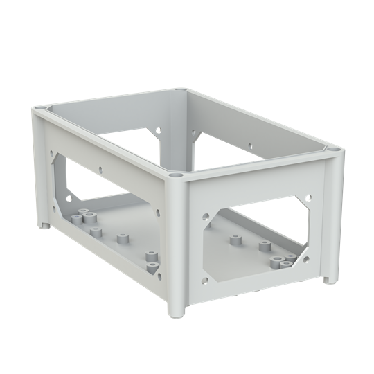 APO 41 Base 4 open sides RAL7035 – Imagen 2 de 3