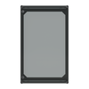 APO 51 Cover (hinged transp.) RAL7035