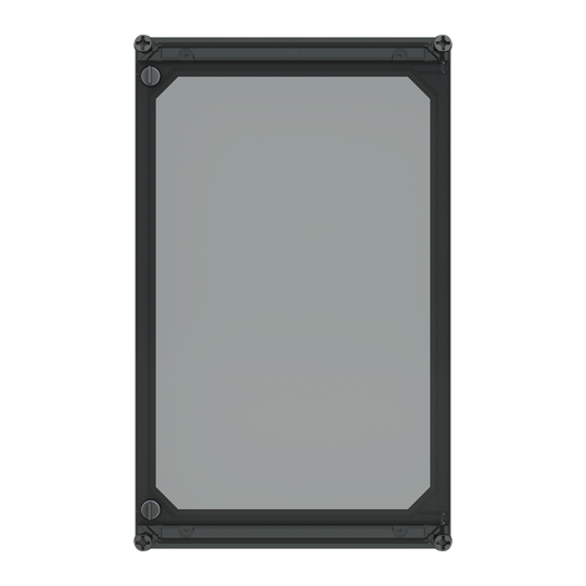 APO 51 Cover (hinged transp.) RAL7035
