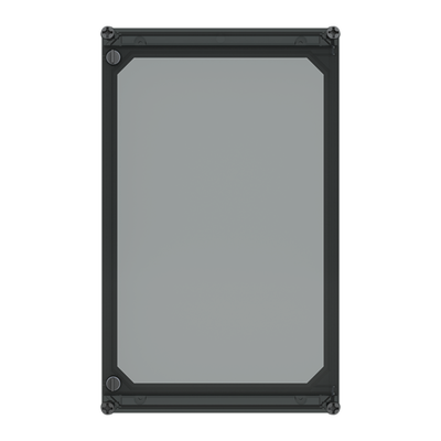 APO 51 Cover (hinged transp.) RAL7035