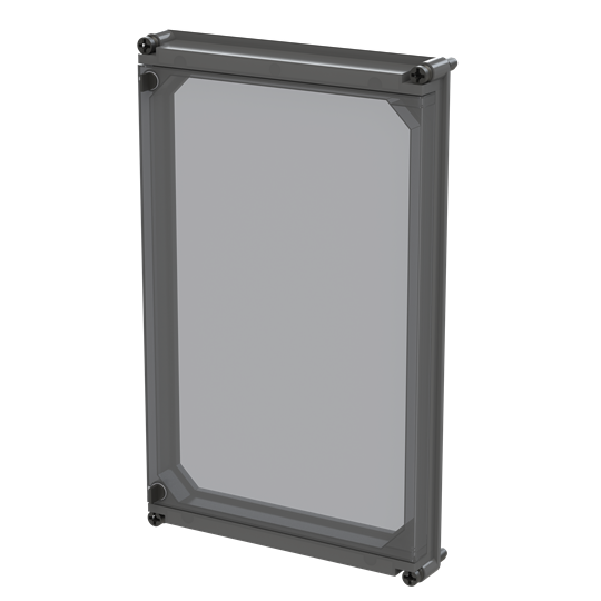 APO 51 Cover (hinged transp.) RAL7035 – Imagen 3 de 3