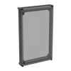 APO 51 Cover (hinged transp.) RAL7035