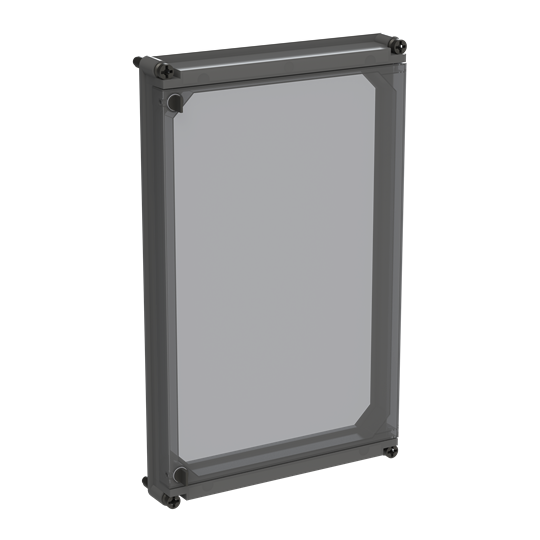 APO 51 Cover (hinged transp.) RAL7035 – Imagen 2 de 3