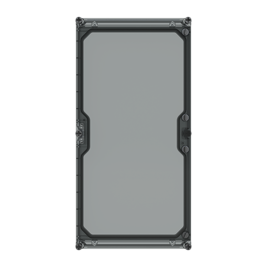 APO 61 Cover (hinged transp.) RAL7035