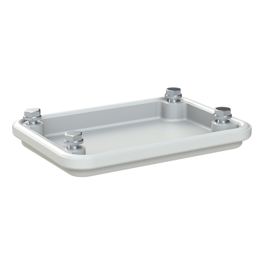 APO flange 185 RAL7035 smooth – Imagen 2 de 3