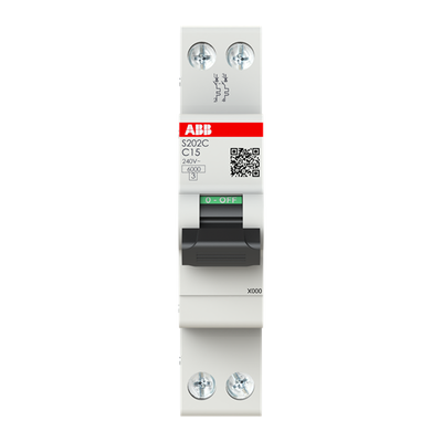 Int.aut.  S202C-C15 2 15A C 6 kA
