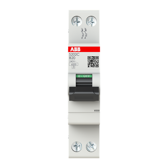 Int.aut.  S202C-B20 2 20A B 6 kA