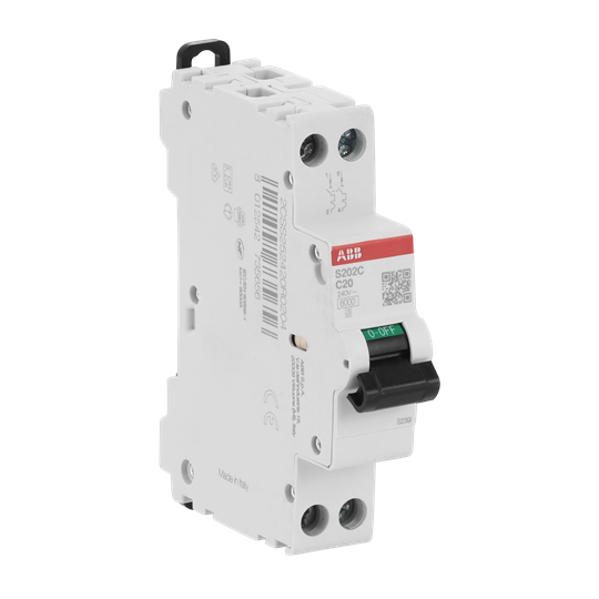 Int.aut.  S202C-C20 2 20A C 6 kA – Imagen 2 de 3