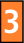 Señalizadores impresos 2-2,8mm naranja con numero 5