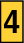 Señalizadores impresos 2-2,8mm amarillo con numero 4