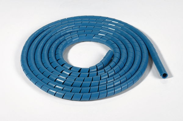 Funda Helicoidal con Contenido Metálico PE/SS 30m Azul ø 16mm