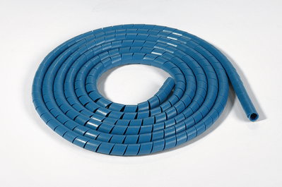 Funda Helicoidal con Contenido Metálico PE/SS 30m Azul ø 9mm