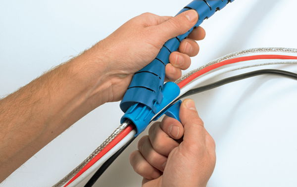 Organizador de Cables Detectable Helawrap + Aplicador en formato de 25 metros, Ø int. 25mm. – Imagen 2 de 3
