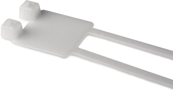 Bridas y Placas de Identificación para marcaje de cables 205x4,7 natural