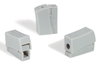 Empalme plástico push-in de 2 polos 0,5 - 2,5 mm² gris
