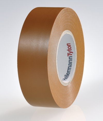 Cinta aislante de PVC 19mm x 20m marron
