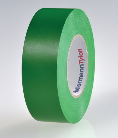 Cinta aislante de PVC 19mm x 20m verde
